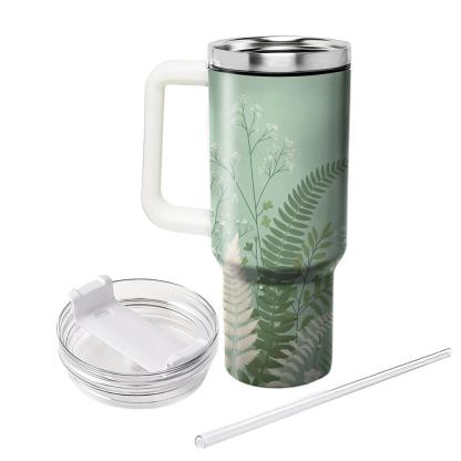 Delicate Fern And Blossom  Insulated Tumblers