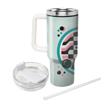 Classic 70s Style Checkerboard  Custom Tumblers