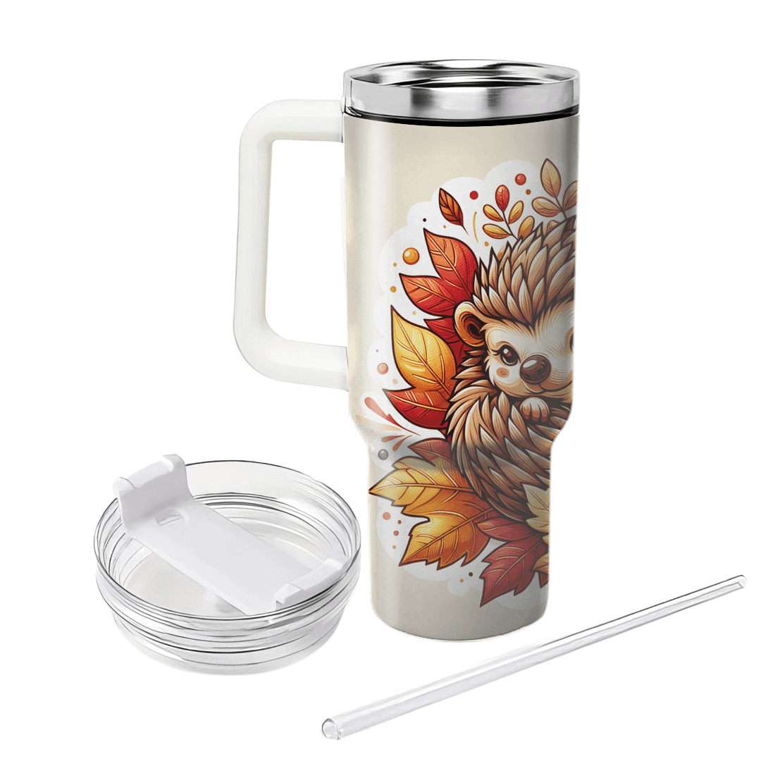 Charming Hedgehog Cuddle  Tumblers With Lids