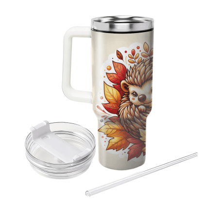 Charming Hedgehog Cuddle  Tumblers With Lids