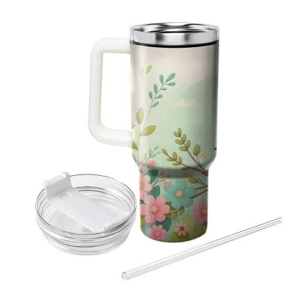 Charming Little Bird  Tumblers With Lids