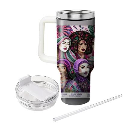 Reflections Of Courage - International Women’s Day  Tumblers With Lids