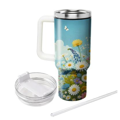Breezy Floral Fields  Insulated Tumblers