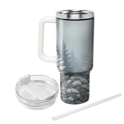 Winter Frosted Trees  Travel Tumblers