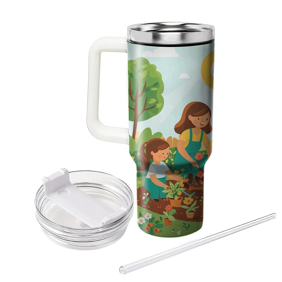 The Garden Of Memories: A Family Planting Day Unique Tumblers
