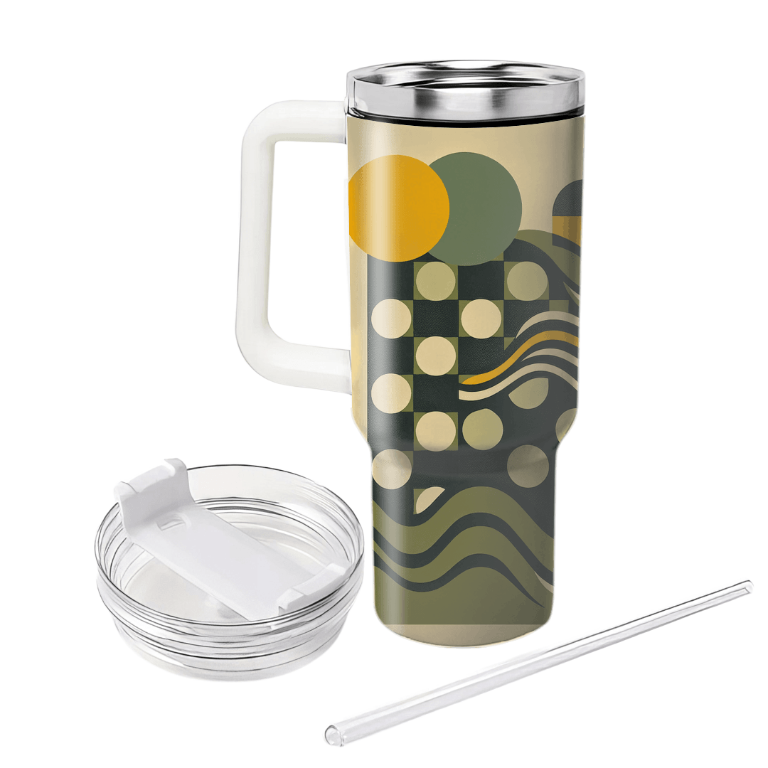 Groovy Checkerboard  Custom Tumblers