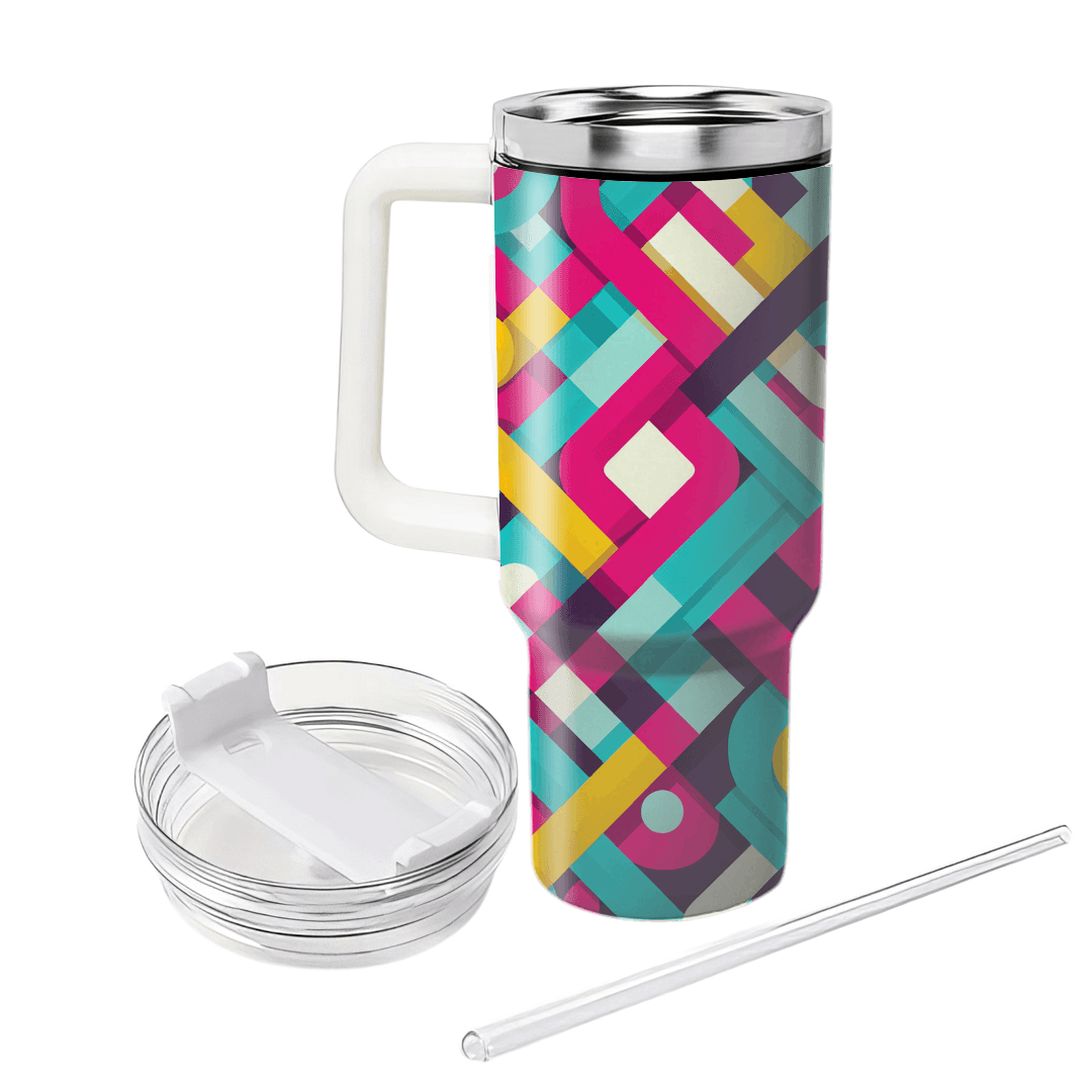 Gorgeous Geometric Flower Power  Custom Tumblers