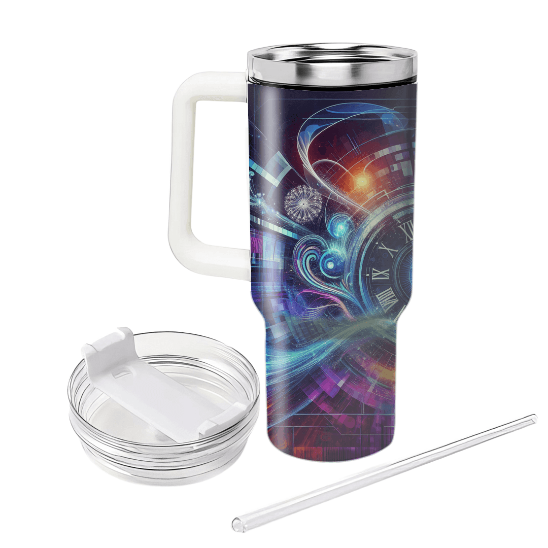 Quantum New Year - A Futuristic Celebration  Decorative Tumblers