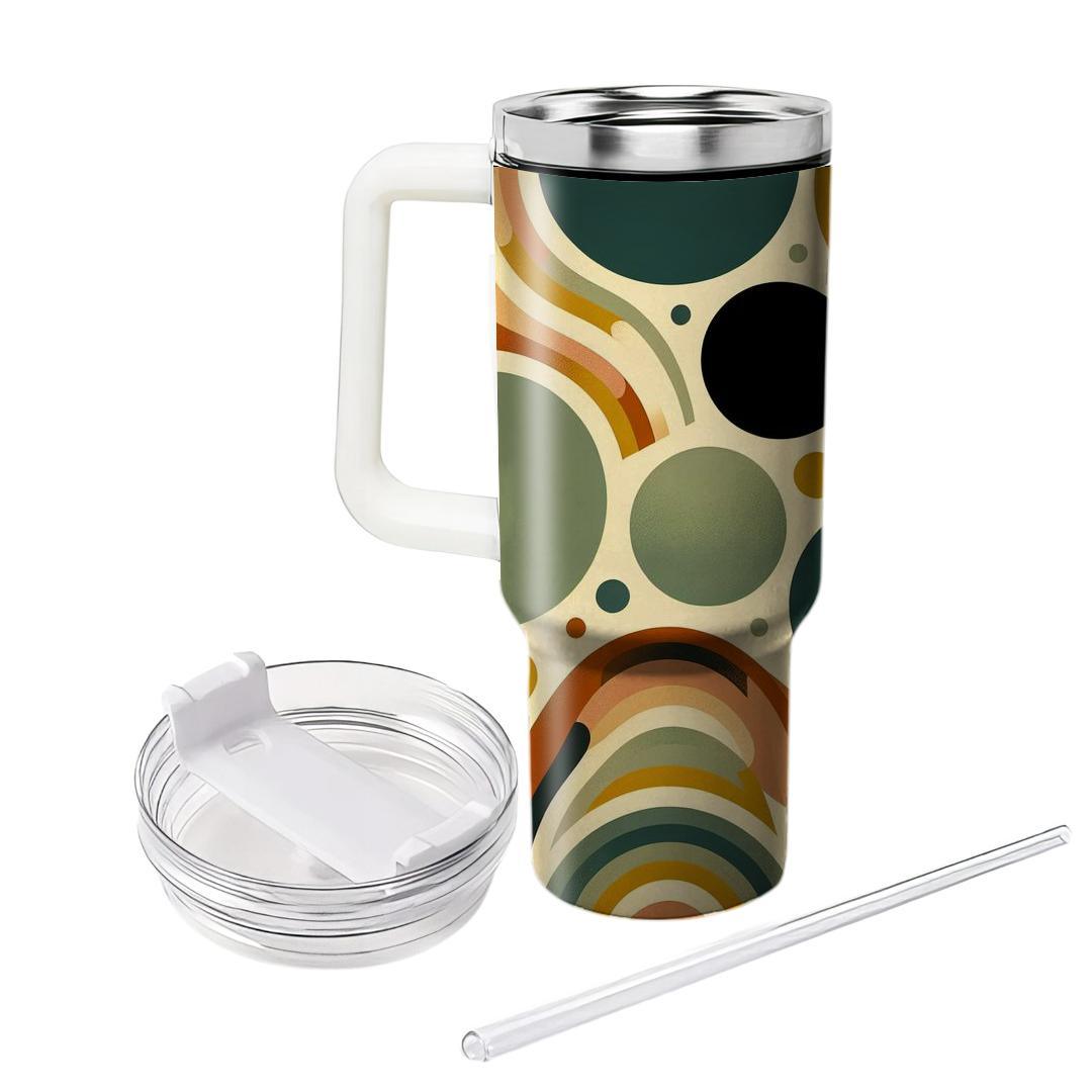Mellow Vintage Circles  Custom Tumblers