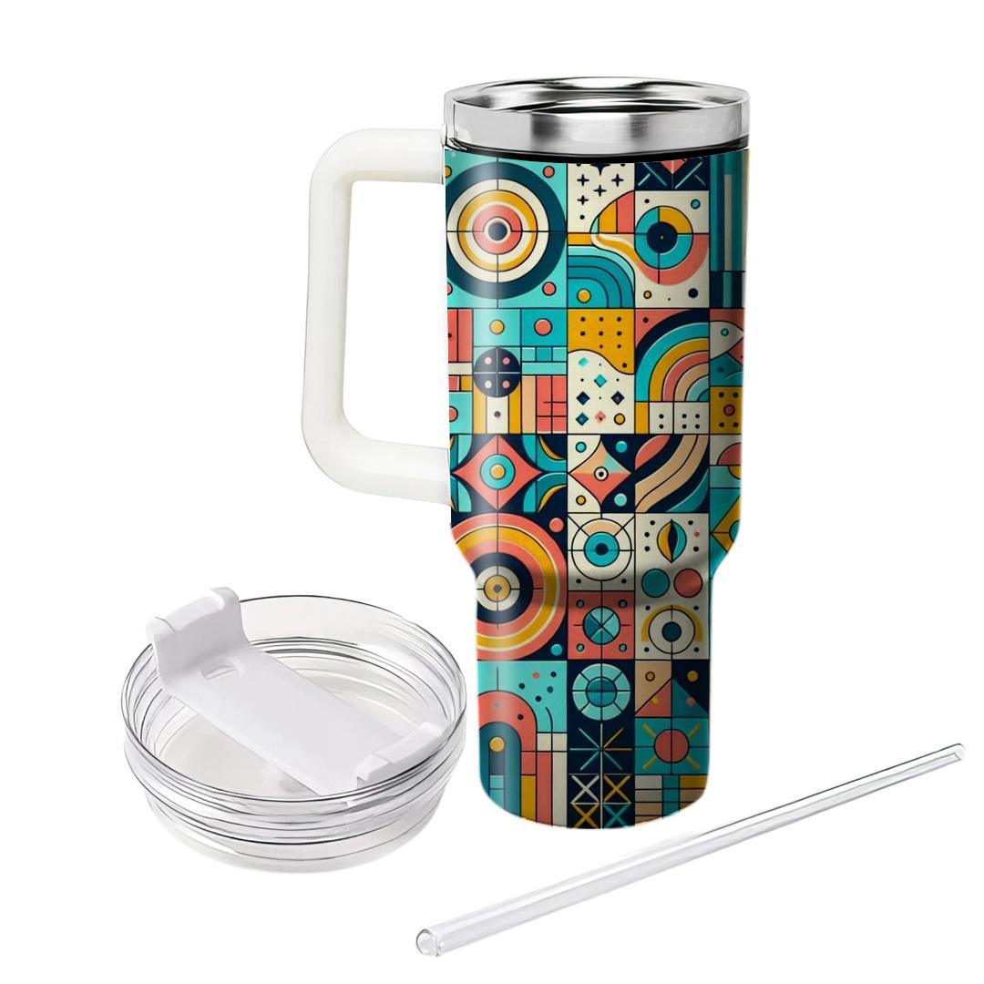 Funky Mosaic Tile  Tumbler Cups