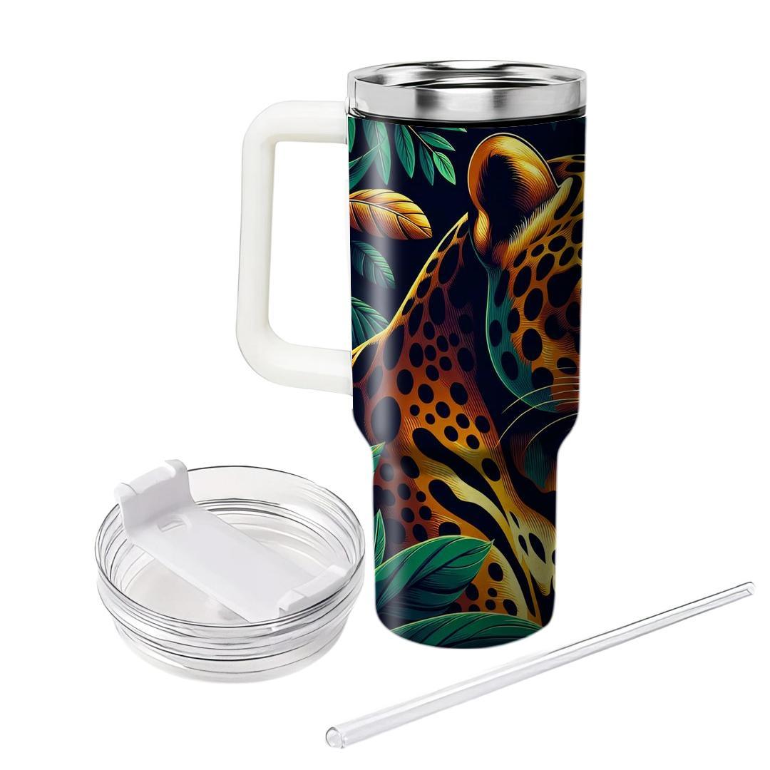 Fierce Jaguar Spirit  Tumblers With Lids