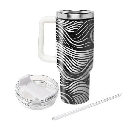 Bold Linear Waves  Custom Tumblers
