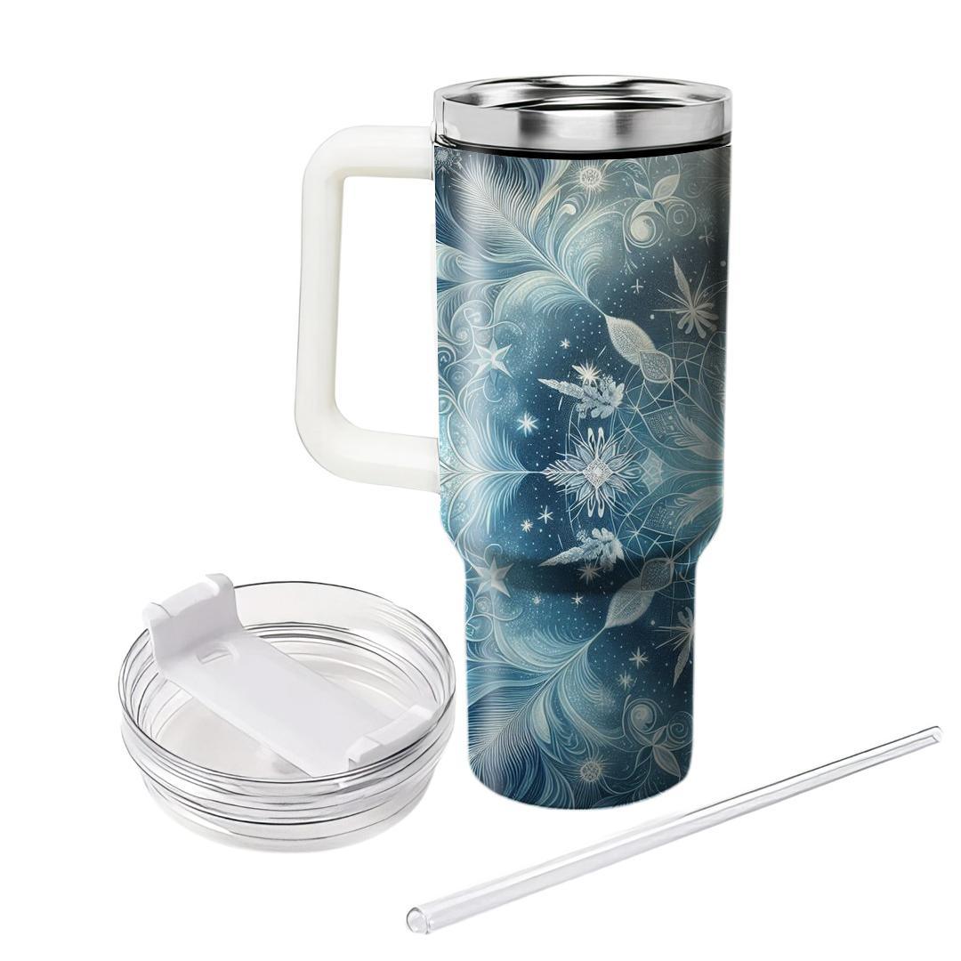 Shimmering Serenity - Winter Solstice  Tumblers With Lids