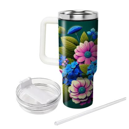 Majestic Floral Bliss  Insulated Tumblers