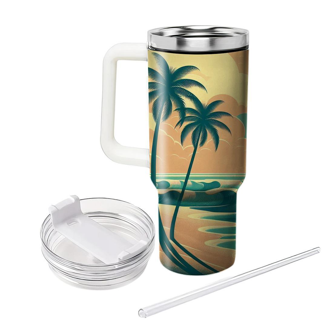 Dreamy Beach Paradise  Tumbler Cups