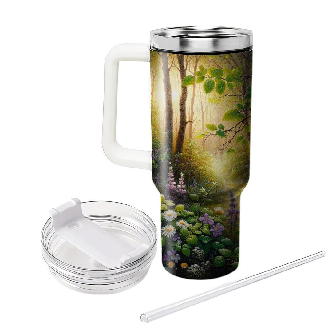 Enchanted Spring Forest  Travel Tumblers