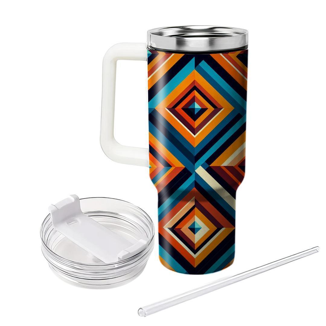 Geometric Rhombus Design  Tumblers For Gifts