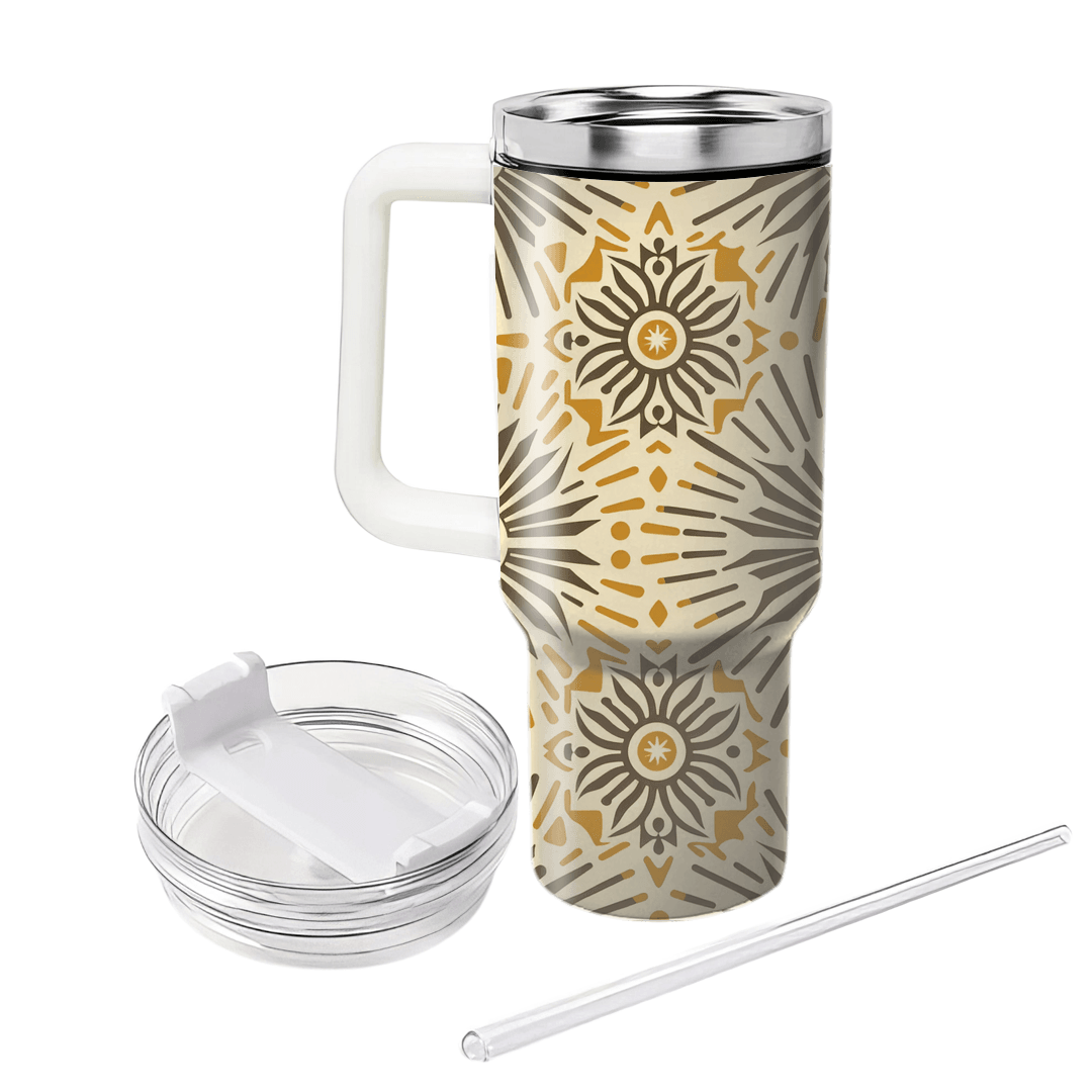 Retro Sunburst  Decorative Tumblers