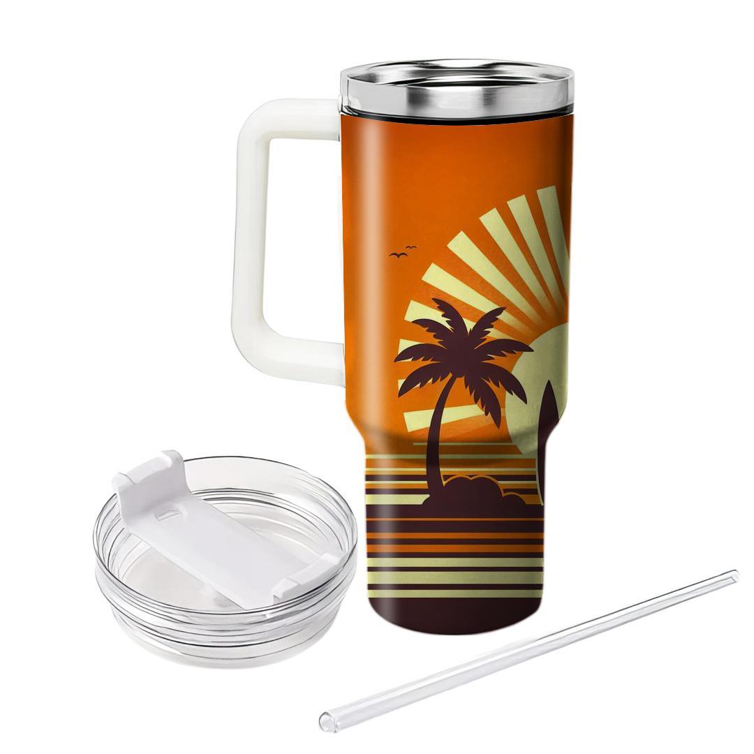 Sunburst Silhouettes  Tumblers With Lids