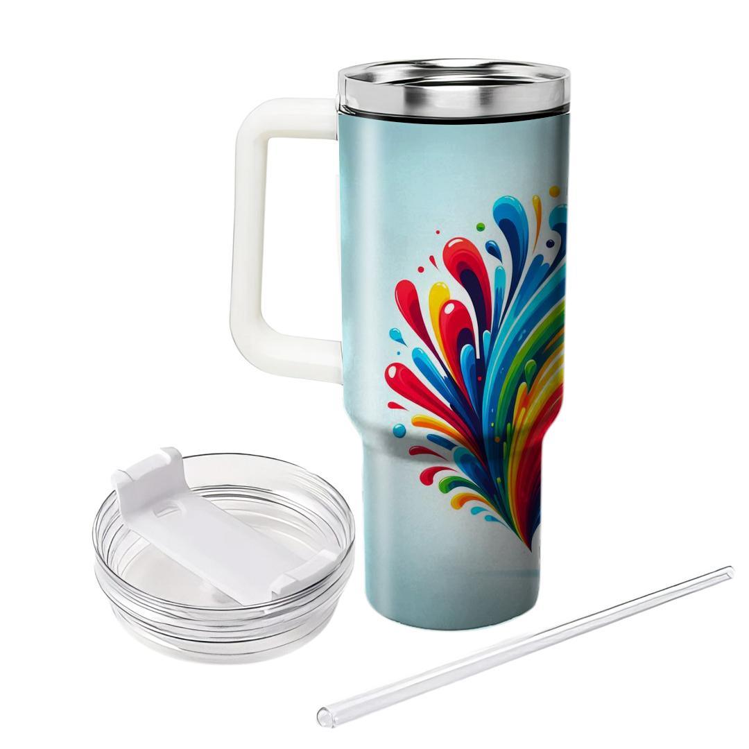 Retro Rainbow Burst  Insulated Tumblers