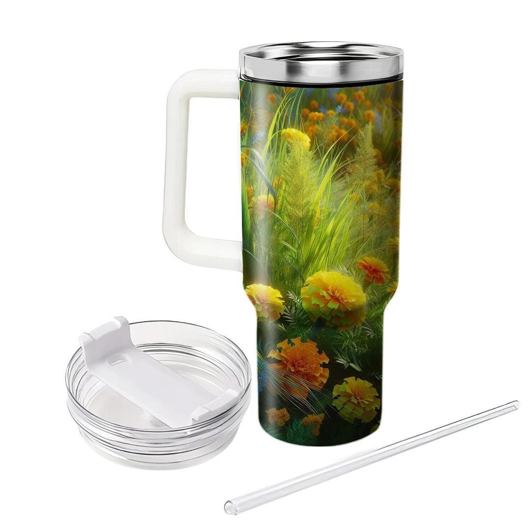 Marigold Meadow Delight  Tumbler Cups