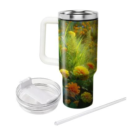 Marigold Meadow Delight  Tumbler Cups