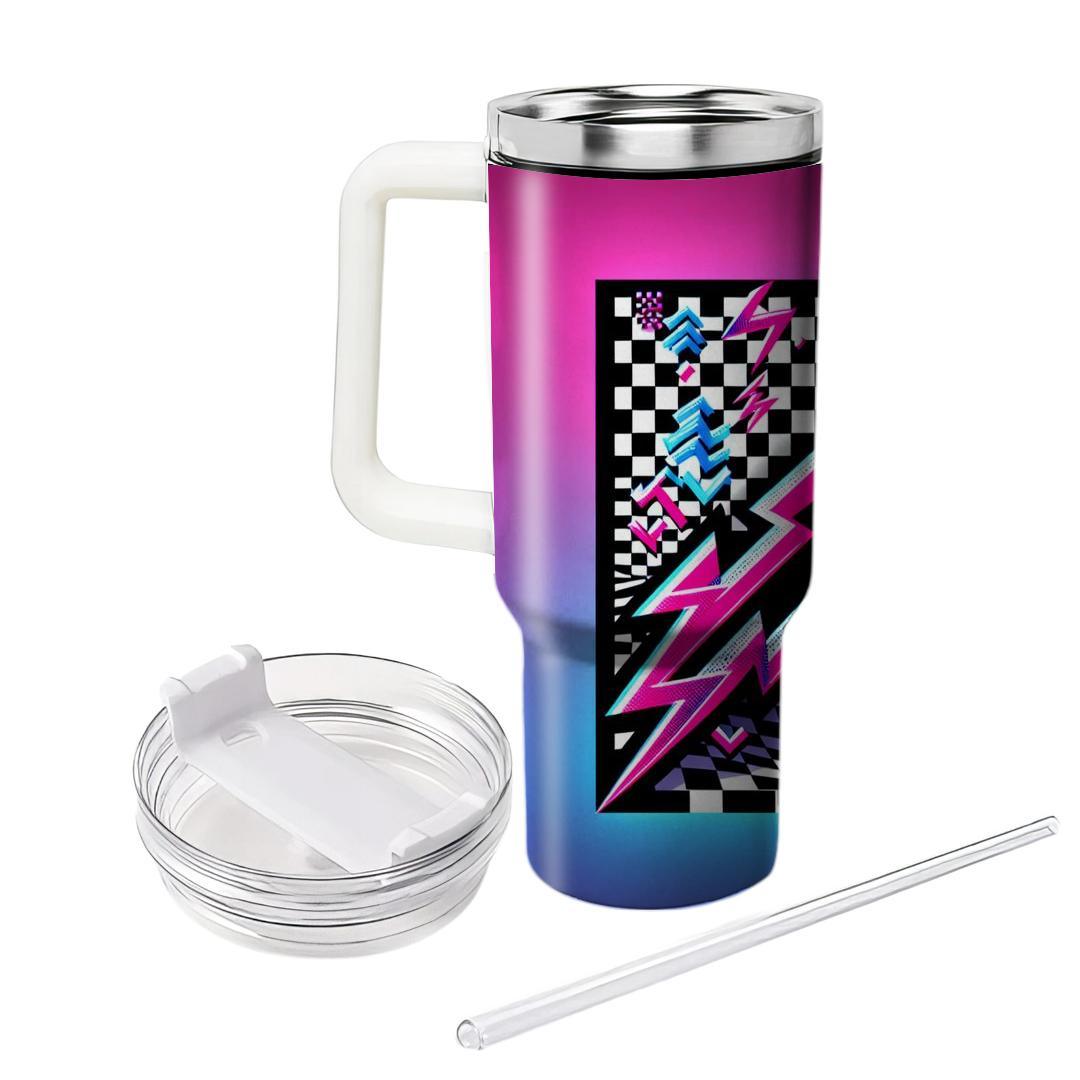 Checkerboard Flash  Tumbler Cups