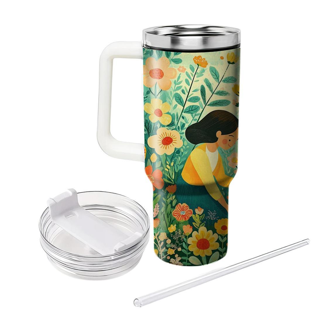 The Blossoms Of Wisdom: A Mother’s Nurturing Garden Tumblers With Lids