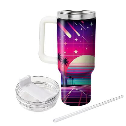 Synthwave Sunset Drive  Personalized Tumblers