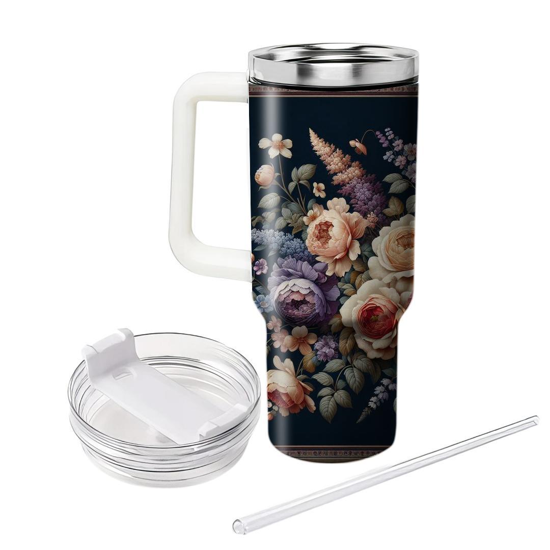 Exquisite Floral Tapestry  Unique Tumblers