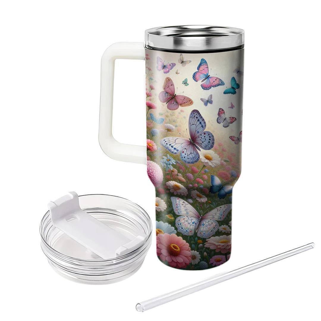 Elegant Butterfly Ballet  Tumblers With Lids
