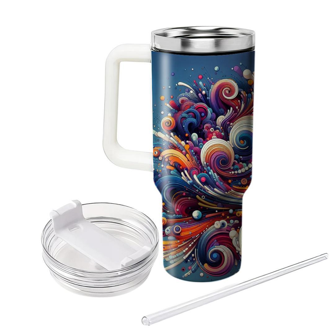 Trippy Swirl  Travel Tumblers
