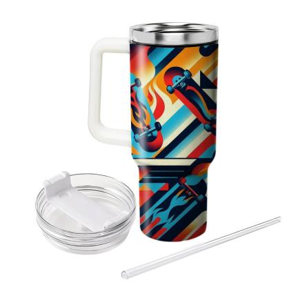 Vintage Skateboard Graphics  Personalized Tumblers