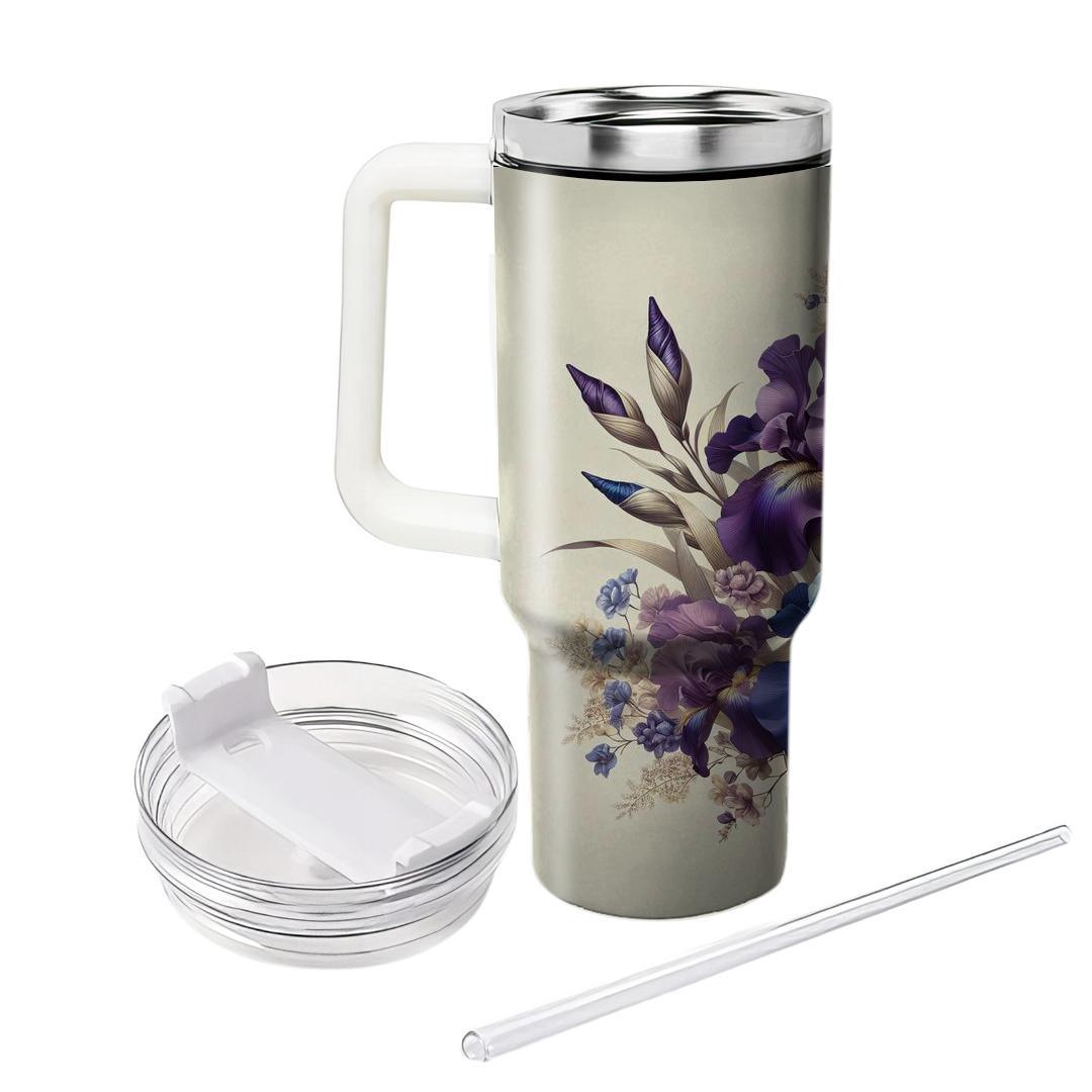 Elegant Iris Dream  Unique Tumblers