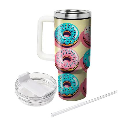 Cheerful Donut Delight  Personalized Tumblers