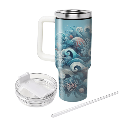 Elysian Tides - Ocean Day  Decorative Tumblers