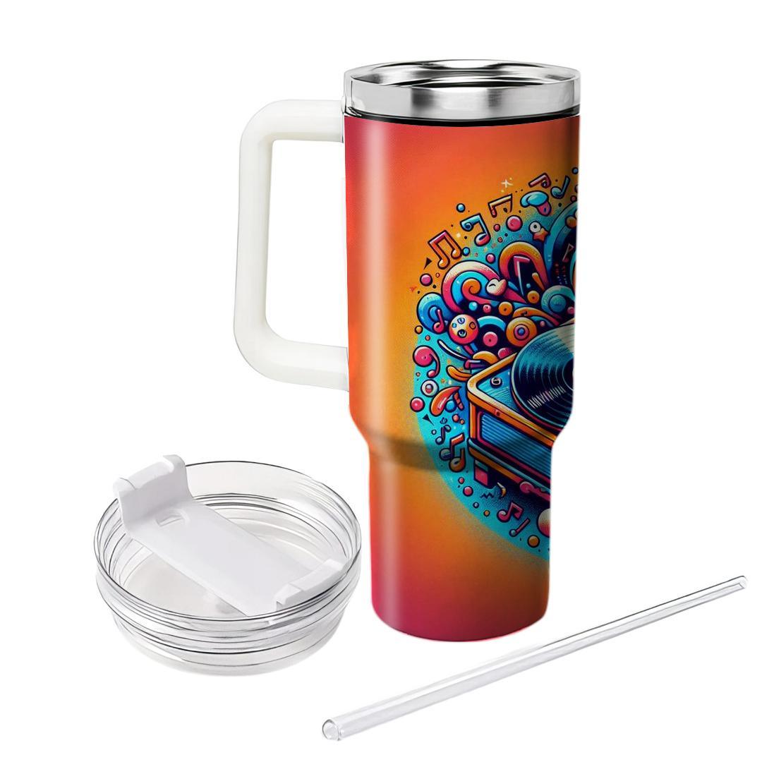 Retro Record Player  Insulated Tumblers