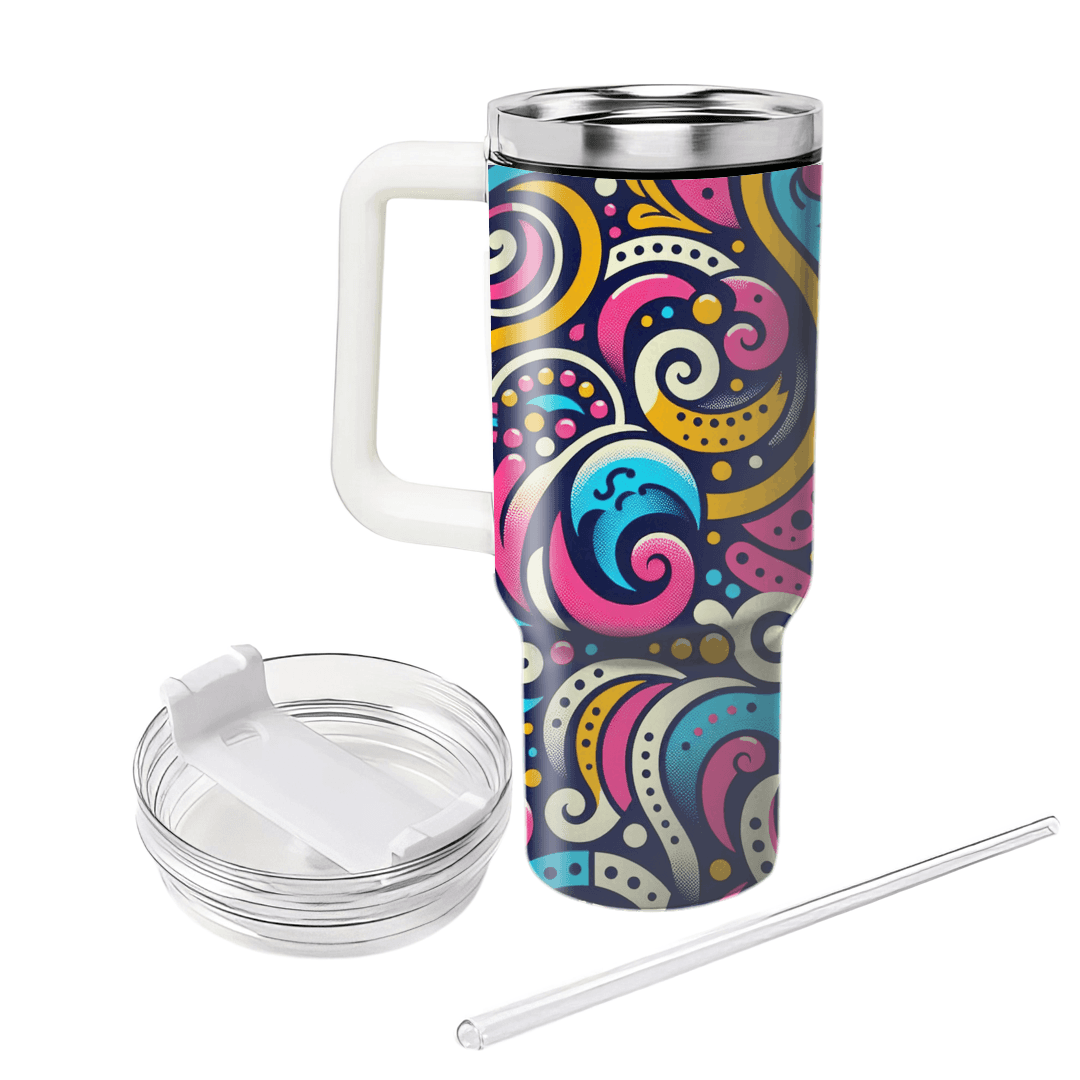 70s  Dots  Travel Tumblers