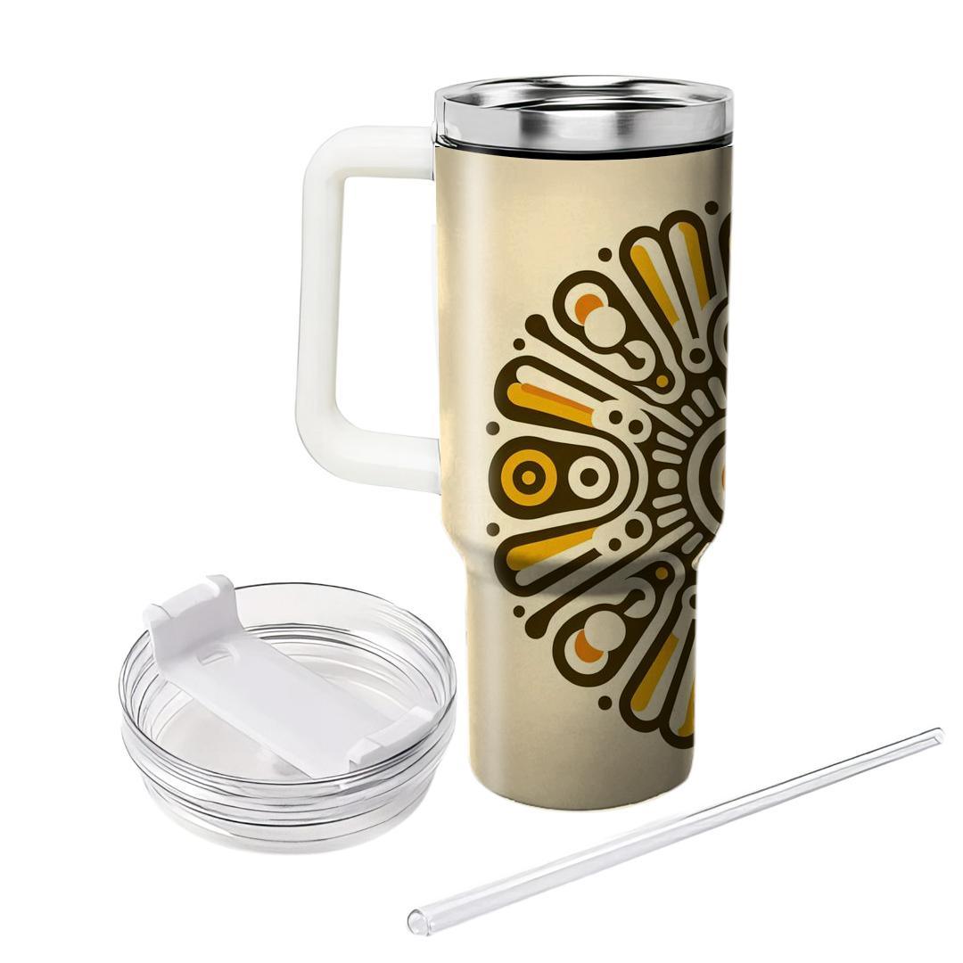 Sunburst Hippie Harmony  Unique Tumblers
