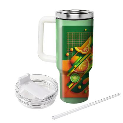Citrus Neon Splash  Personalized Tumblers
