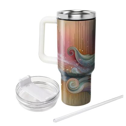 Waves Of Joy - New Year’s Serenity  Tumblers With Lids