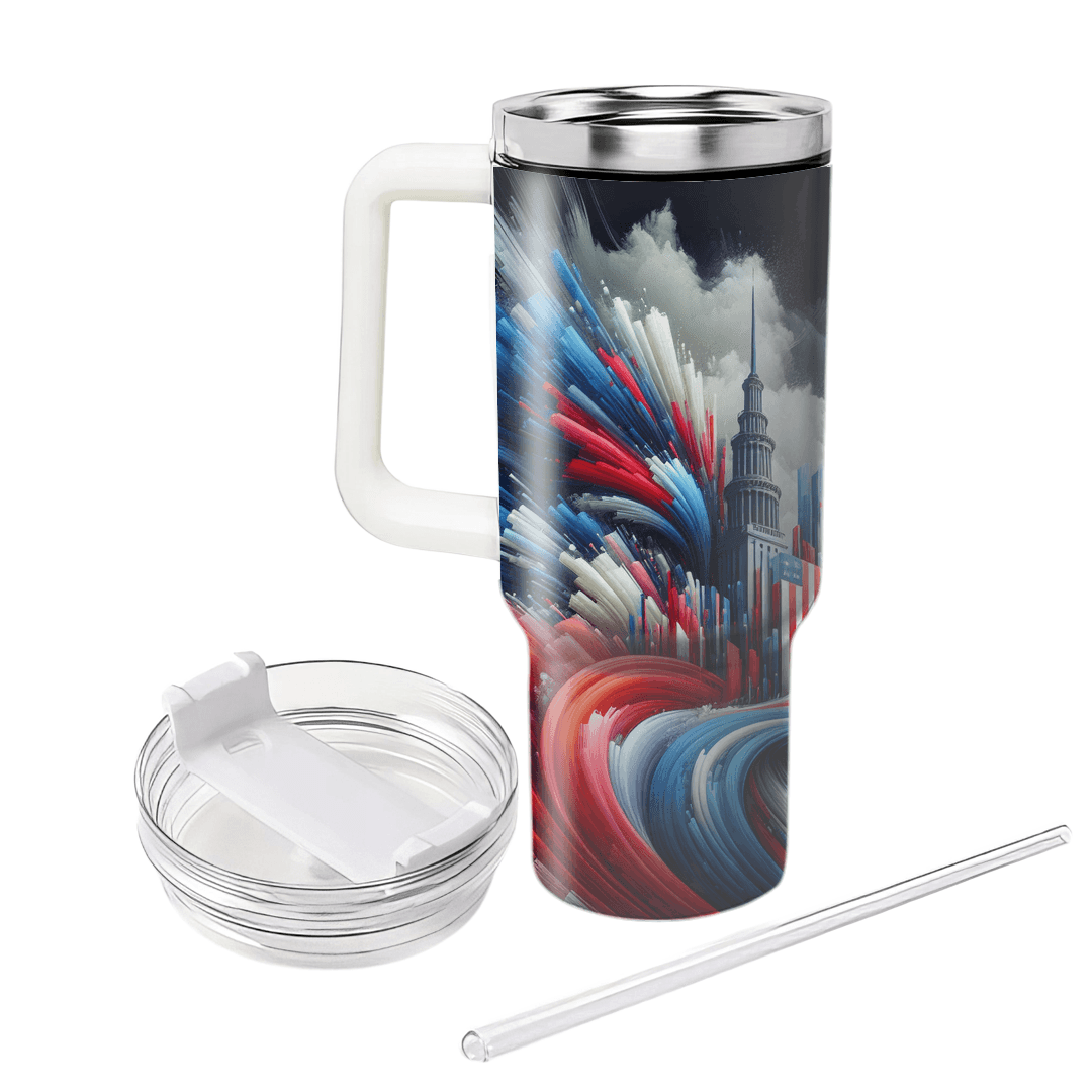 Revolutionary Revelry - A Modern Bastille Day  Decorative Tumblers