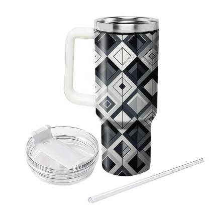Abstract Diamond Grid  Insulated Tumblers