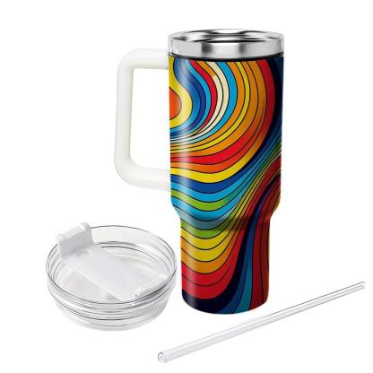 Chic Rainbow Palette  Travel Tumblers