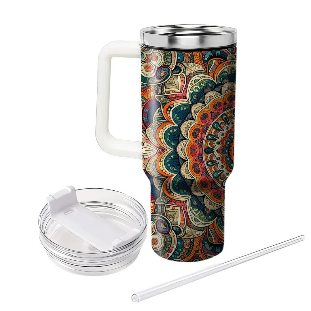 Kaleidoscope Retro Delight  Custom Tumblers