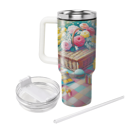 Spring Garden Picnic  Tumblers With Lids