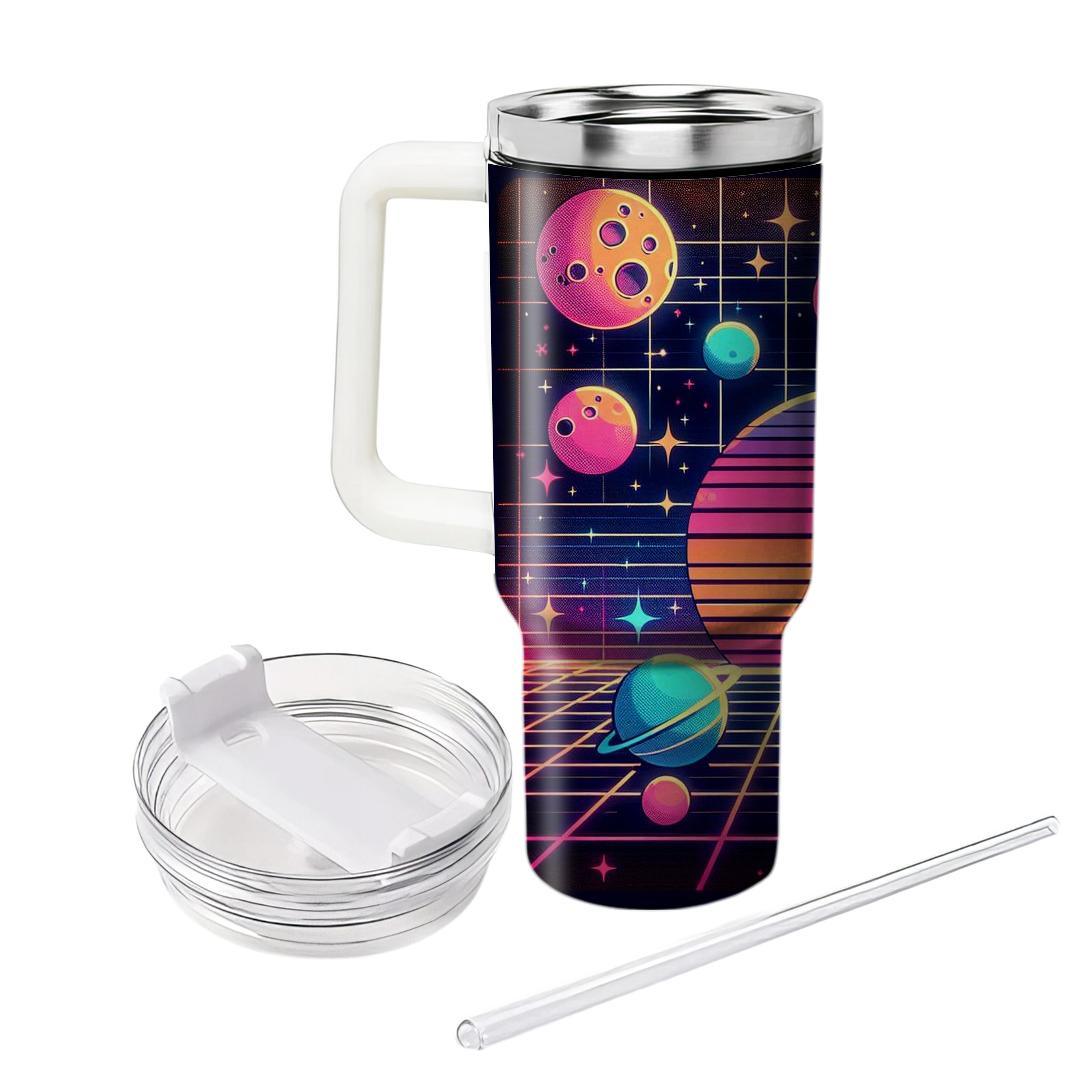 Cosmic Neon Adventure  Personalized Tumblers