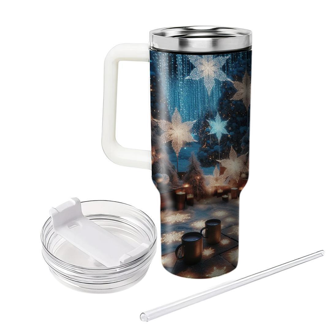 Ethereal Embrace - A Cozy Winter Festival  Tumbler Cups