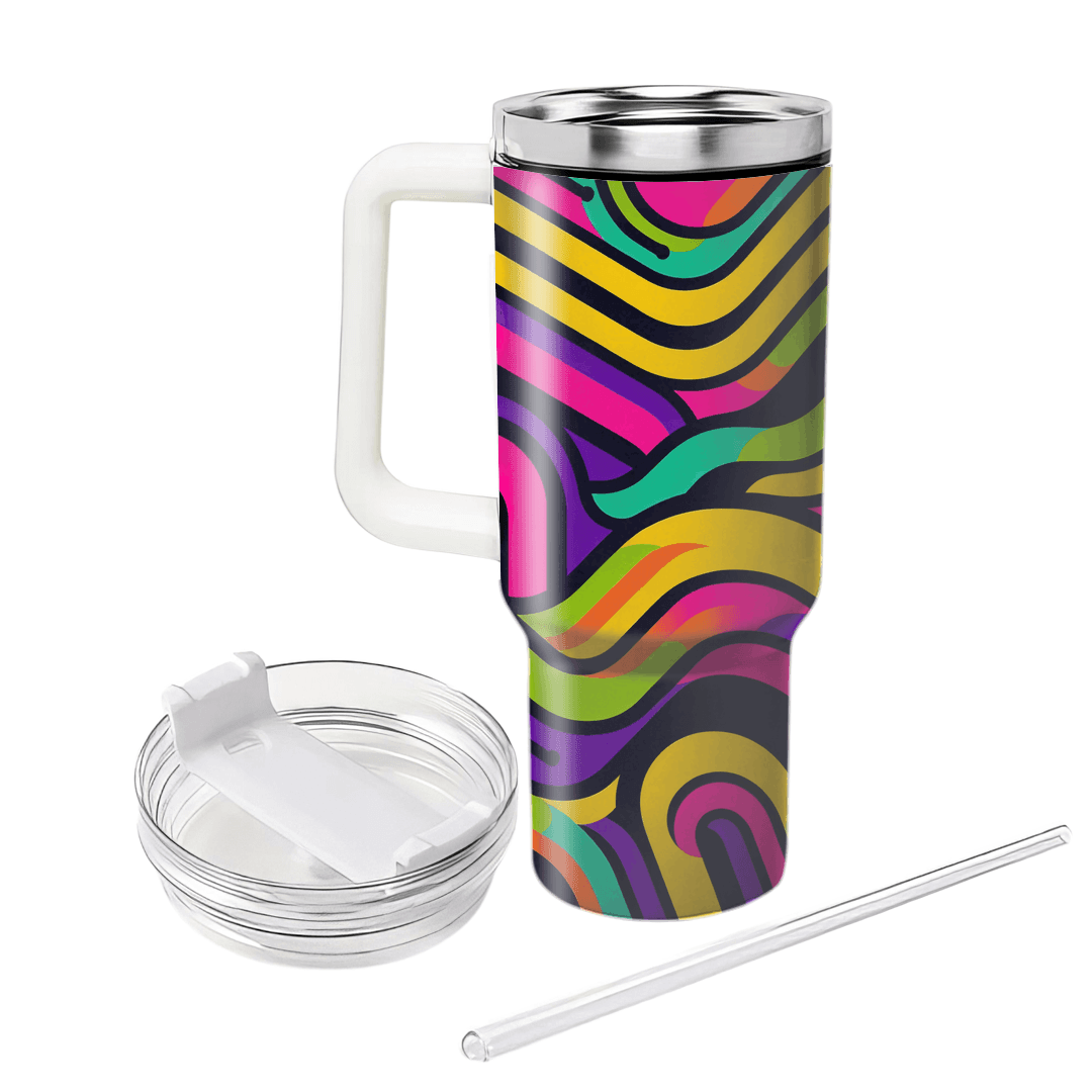 Funky Lines  Custom Tumblers