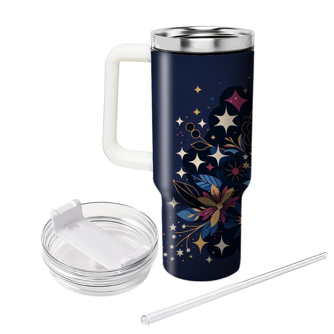 Cosmic Bloom  Unique Tumblers